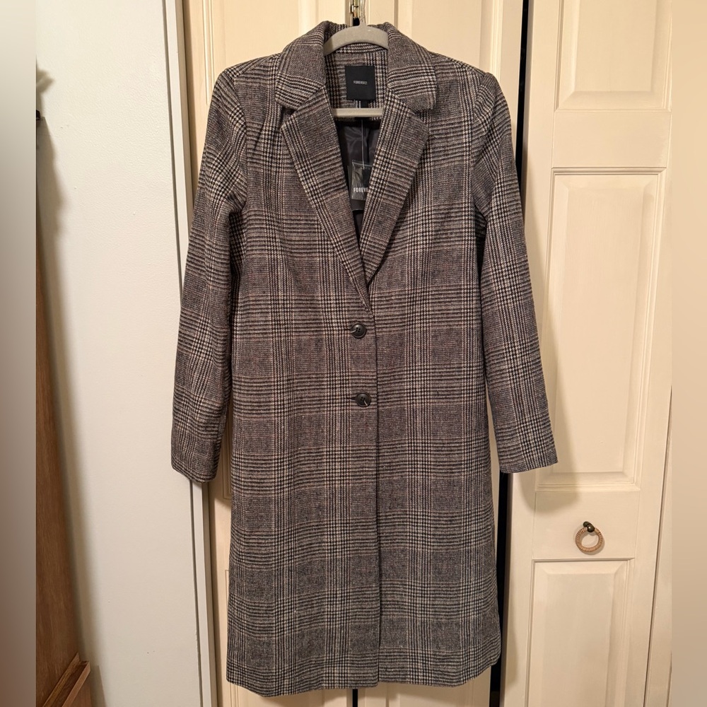 Forever 21 Plaid Women's Coat